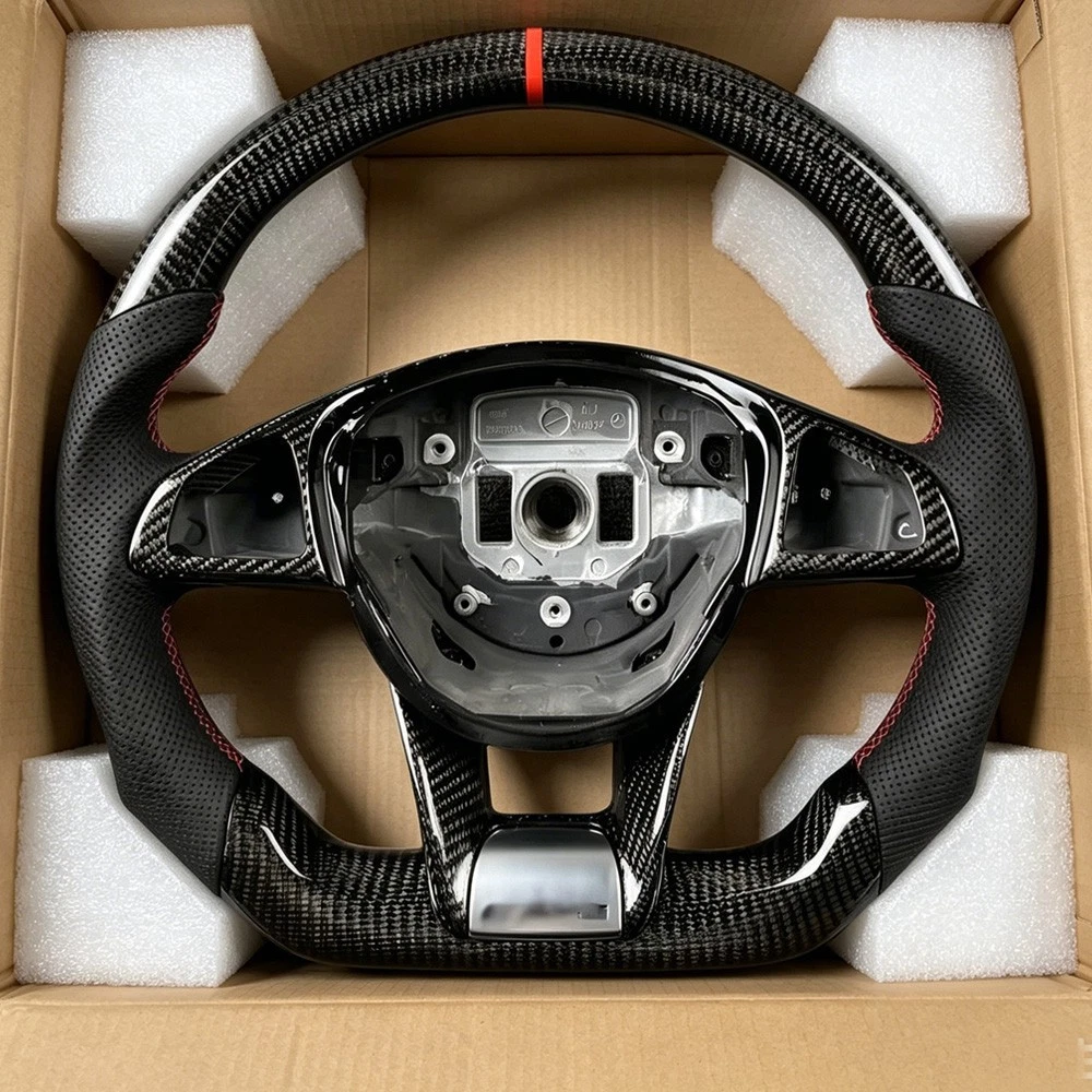 Mercedes-Benz AMG Carbon Fiber Steering Wheel — C43 C63 E43 GLE GLC GLS