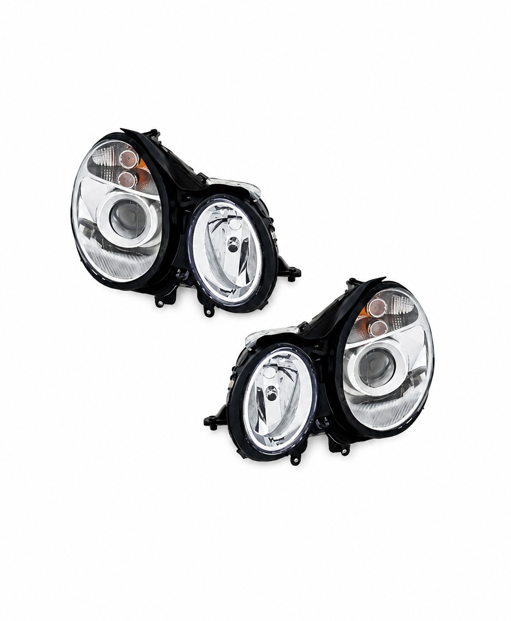Mercedes-Benz E-Class Halogen Headlight Set — Driver & Passenger Side